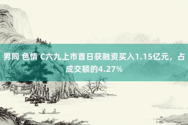 男同 色情 C六九上市首日获融资买入1.15亿元，占成交额的4.27%